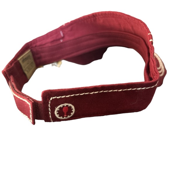 KBETHOS NWT It’s Wine O’Clock Somewhere Distressed SunVisor Hat - Burgandy Color - Picture 5 of 7